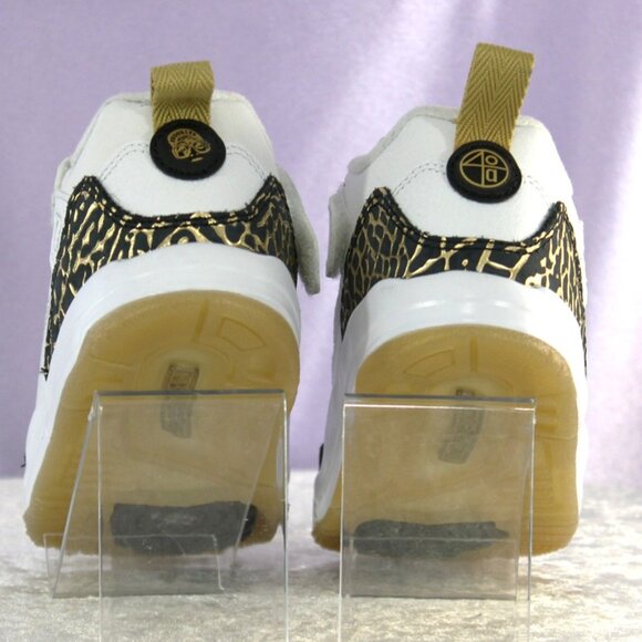 Jordan Spizike Low BT Toddler Size 9C White Black Metallic Gold - Picture 5 of 10